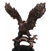 Wings Of Glory Bald Eagle Perching On Tree Bronzed Resin