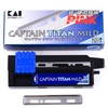 Kai Captain Titan Mild, Cuchillas con Revestimiento de Titanio para
