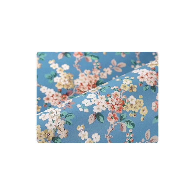 DDintex FLORET LONDON Cushion Cover, Josephine Blue, 17.7 x 17.7