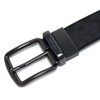 Coach Men's Belt CY982 QBMI5 Reversible Charcoal Black, charcoal/black