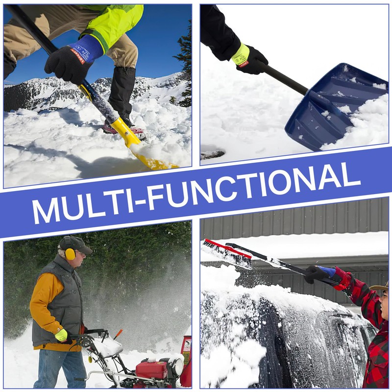 LOCCEF 2 Pairs Winter Work Gloves for Men and Women,