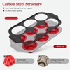 Keejoy Silicone Muffin Pan with Metal Frame, Regular Size Cupcake