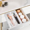 QIWODE Drawer Organiser, Expandable Drawer Organiser for Kitchen, Office, Desk,
