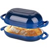 VORRINGARD Enameled Cast Iron Sourdough Bread Oven, Dutch Oven, Loaf