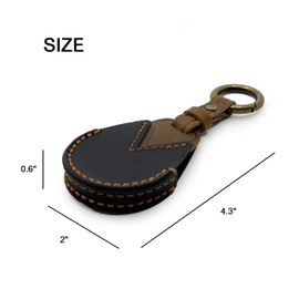 Della Stella Genuine Leather Key Fob Cover for Harley Davidson Accessories, Leather Key Case for Men and Women, Keychain Pendant, Key Holder