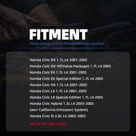 Fuel pump for Honda Civic Hybrid 1.3L L4 2003-2005 Civic DX EX HX LX 1.7L L4 2001-2005 Civic Si 2.0L L4 2002-2005 Civic EX/LX Special Edition DX-VP(Value Package) 1.7L L4 2005 17045S5AA00 E8566M