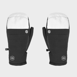 SIROKO Pitztal Winter Sports Mittens White Black Men & Women, Black/White, M, black/white
