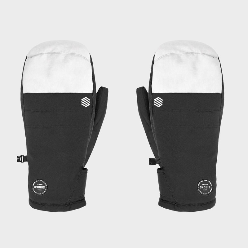 SIROKO Pitztal Winter Sports Mittens White Black Men & Women,