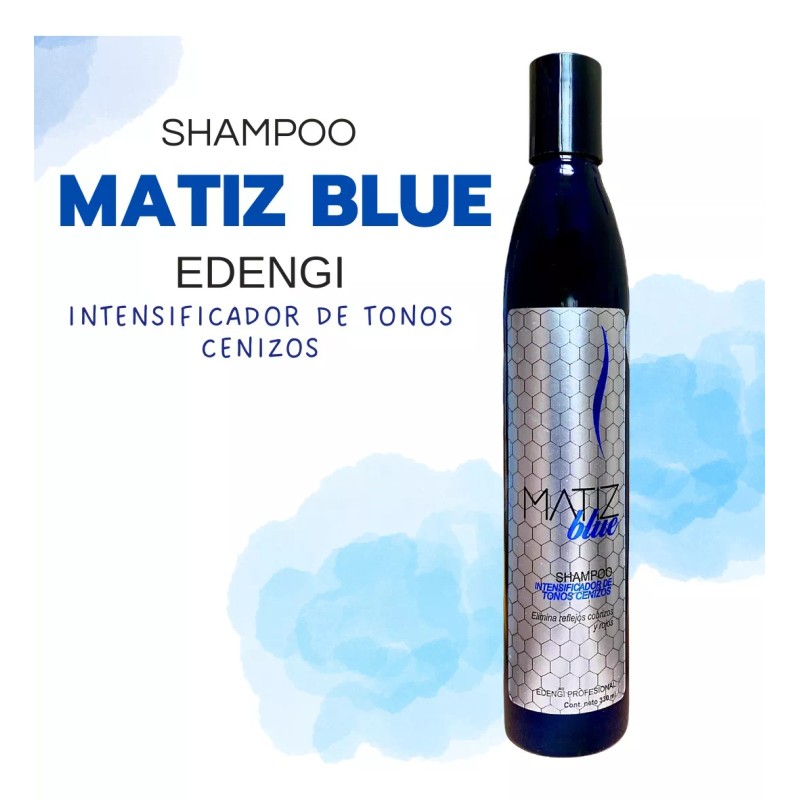 Edengi Sh Matiz Blue 330ml Intensificador De Cenizos Envio Gratis