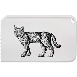 Azeeda 'Lynx Cat Standing' Plastic Ice Scraper (IC00041324)