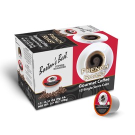 Boston’s Best Coffee - Rich & Bold French Roast Gourmet Flavour, Delectable Dark Roast, Compatible with Keurig Coffee Maker, 1 Count (12 Single Serve Cups)