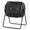 Outdoor Furniture Black Tumbling Outdoor Compound Fertilizer Drum 162Lsize: one