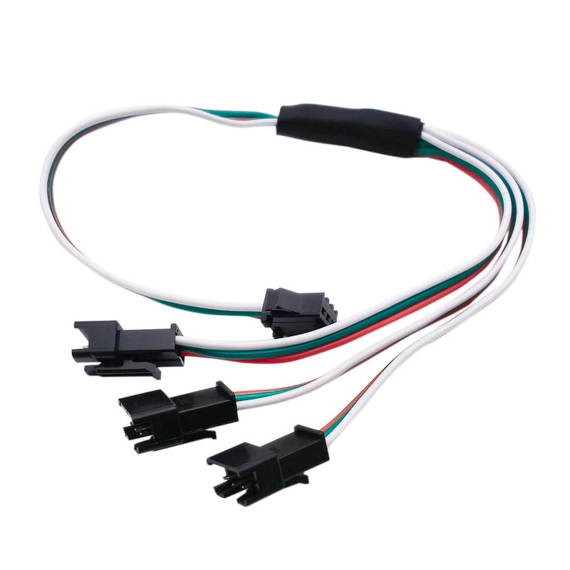 5pcs 15cm 3pin SM Splitter JST Connector Male and Female