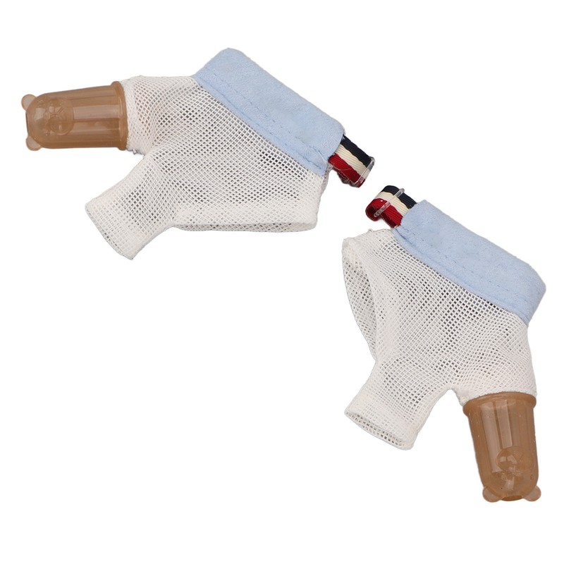 1 Pair Thumb Sucking Stop Glove Soft Adjustable with Buckle