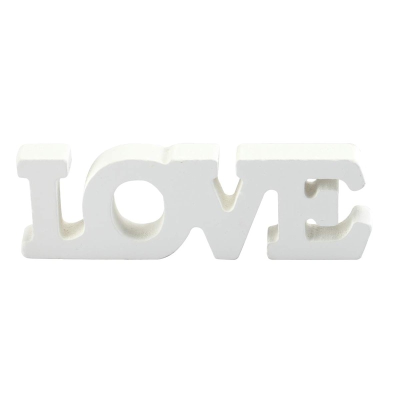 SALOCY LIVE LOVE LAUGH Wooden Letters for Wedding Decoration (White)