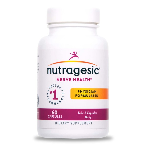 Nutragesic Nerve Health, Nerve Essentials with Alpha Lipoic Acid and Vitamin B Complex, Supplements for Neuropathy Management, Physician Formulated Advance Supplements for Nerve Care - 60 Capsules