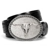 SANSTHS Western Belt Cowboy Belts for Men Women, Western Leather