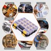 Tools Organizer Box Small Parts Storage Box 34-Compartment Double Side
