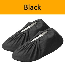 3 Pairs of Shoe Covers, Non-Slip, Washable, Reusable Shoe Covers, Breathable Dust Protection Shoe Covers (Black, EU 36-42)