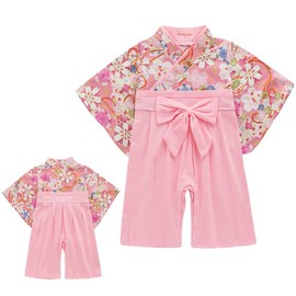 [Crescendindong] Baby Hundred Day Celebration Girl Costume, Baby Commemorative Photo, Hinamatsuri, Peach Festival, Celebration, Romper, Shrine Visit, First Festival, Celebration Wear, Formal Wear,
