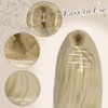 FESHFEN Ponytail Extensions Clip, 50 cm Hair Extensions Braid Long