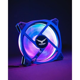 NACEB Gaming Ventilador para PC Cepheus NA-0922 - Ideal para PC Gamer, Ventilador 120mm RGB Multicolor, Conexión 4 Pines, 1200 RPM, Flujo de Aire 43.2 CFM, Bajo Ruido 23.4 dBA, 5V - RGB Multicolor