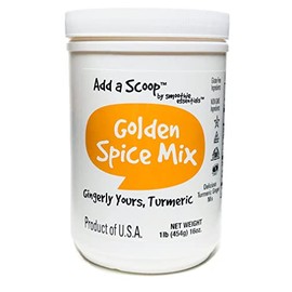 Add a Scoop Golden Milk Golden Spice: Gingerly Yours Turmeric w / Turmipure | Delicious for Blending, Juices or Mix w/ Oatmeal (Gluten Free, Non GMO, Halal, Vegetarian), 16oz