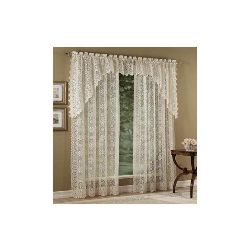Lorraine Home Fashions Hopewell - Panel de Cortina de Encaje