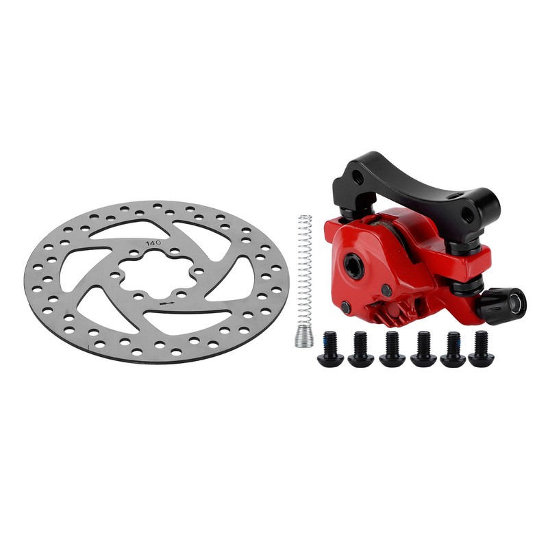 140mm Brake Disc Caliper Kit 6‑Hole Aluminum Alloy Wear Resistance