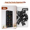 Krafetto 2 Pack Trucks Display Shelf, 15 Slot Toy Cars