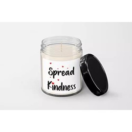 SpreadPassion Spread Kindness Candle - Soy Wax Candle - Hand Poured Candle - 9 oz Vanilla