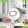 Angle Simple Brushed Nickel Shower Hose 59", Stainless Steel Replacement