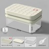 Ice Cube Trays with Lid and Bin, Reusable 56 Food-Grade