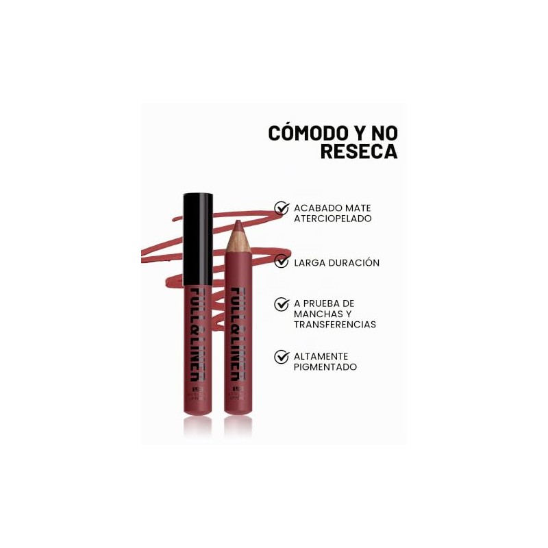 Erinde Lápiz Perfilador de Labios, Larga Duración y Resistente al
