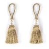 HedongHexi 2 Pack Gold Tassel Key Tassel with Loops, Door