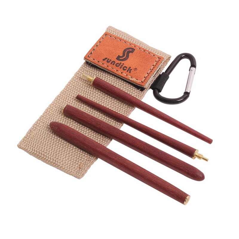 Tenlacum Folding Chopsticks Wooden Portable Chopsticks with Carry Bag for