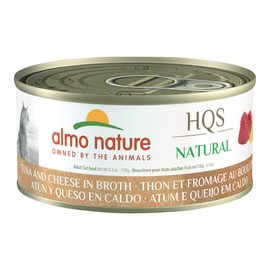 almo nature HQS Natural Wet Cat Food Tuna and Cheese in broth 5.29 oz (Pack of 24)