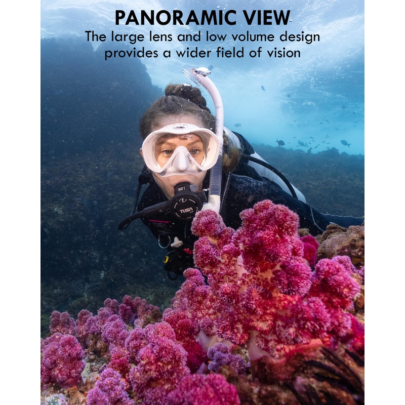 TUSA M-1010 Zensee Scuba Diving Mask, Gunmetal