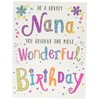 Regal Publishing,Modern Birthday Card Nana blue|gold|black|white|pink,8 x 6 inches