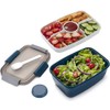 Yjijaiifd Lunch Container To Go, 2000Ml Salad Bowls with 4
