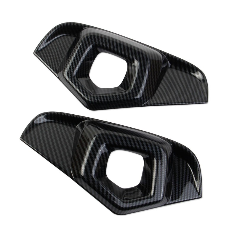 Fewshaw Carbon Fiber Style Front Fog Light Lamp Cover Molding
