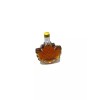 New Empty Maple Syrup Leaf Shaped 12 pc Embossed Glass