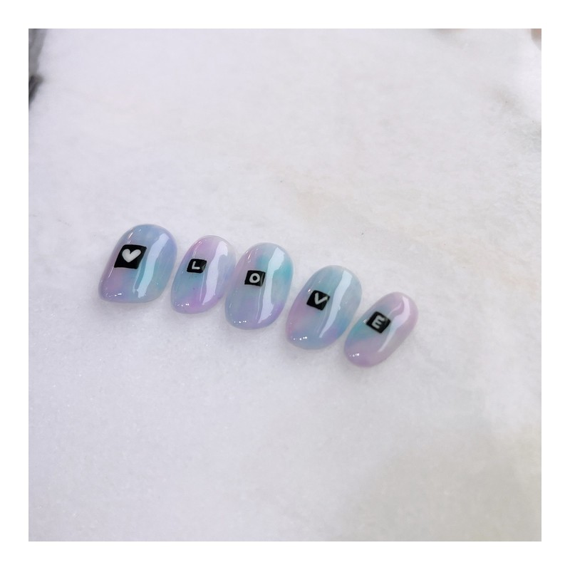 ‘Handmade nail tips - Petit round / ‘수제네일팁 - 쁘띠라운드