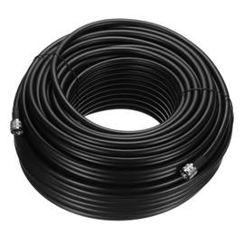 uxcell RG8/U Coax Cable with Pl-259 Male Connectors for CB/Ham Radio 61m/200ft