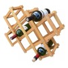 Procook Cava Porta Botellas Bastidor De Bambu Soporte 10 Botelllas
