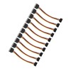 10 Pack SATA Cables 15 Pin 90 Degree Male to