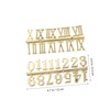 Tofficu 6pcs DIY Clock Numerals Arabic Roman Numbers for Wall