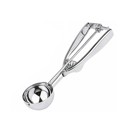 APS Scoop 22,7x6 cm Diameter x 1/16 L Stainless Steel, High Gloss with Stainless Steel Nib for Ice, Pürree, Rice, etc.