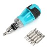 DURATECH Stubby Ratcheting Screwdriver 12-in-1 Multibit Short Screw Drivers New