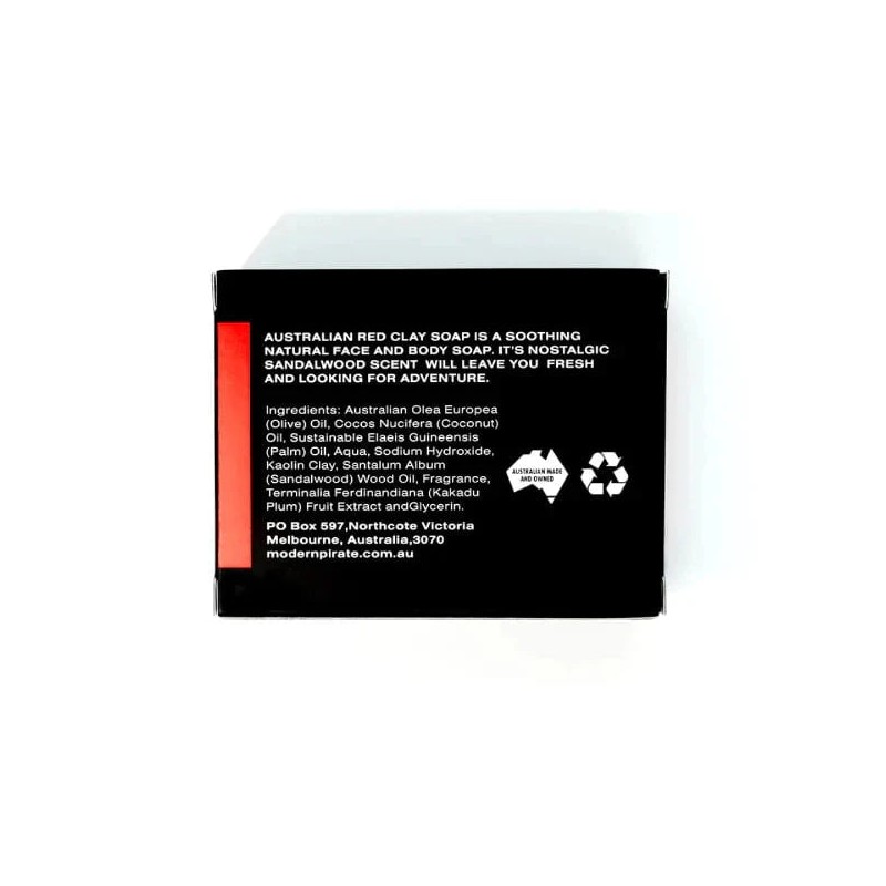Modern Pirate Australian Red Clay Soap 110gm
